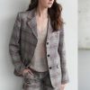 Clothing POL Clothing | Pol Clothing Halcyon Boyfriend Jacket Check