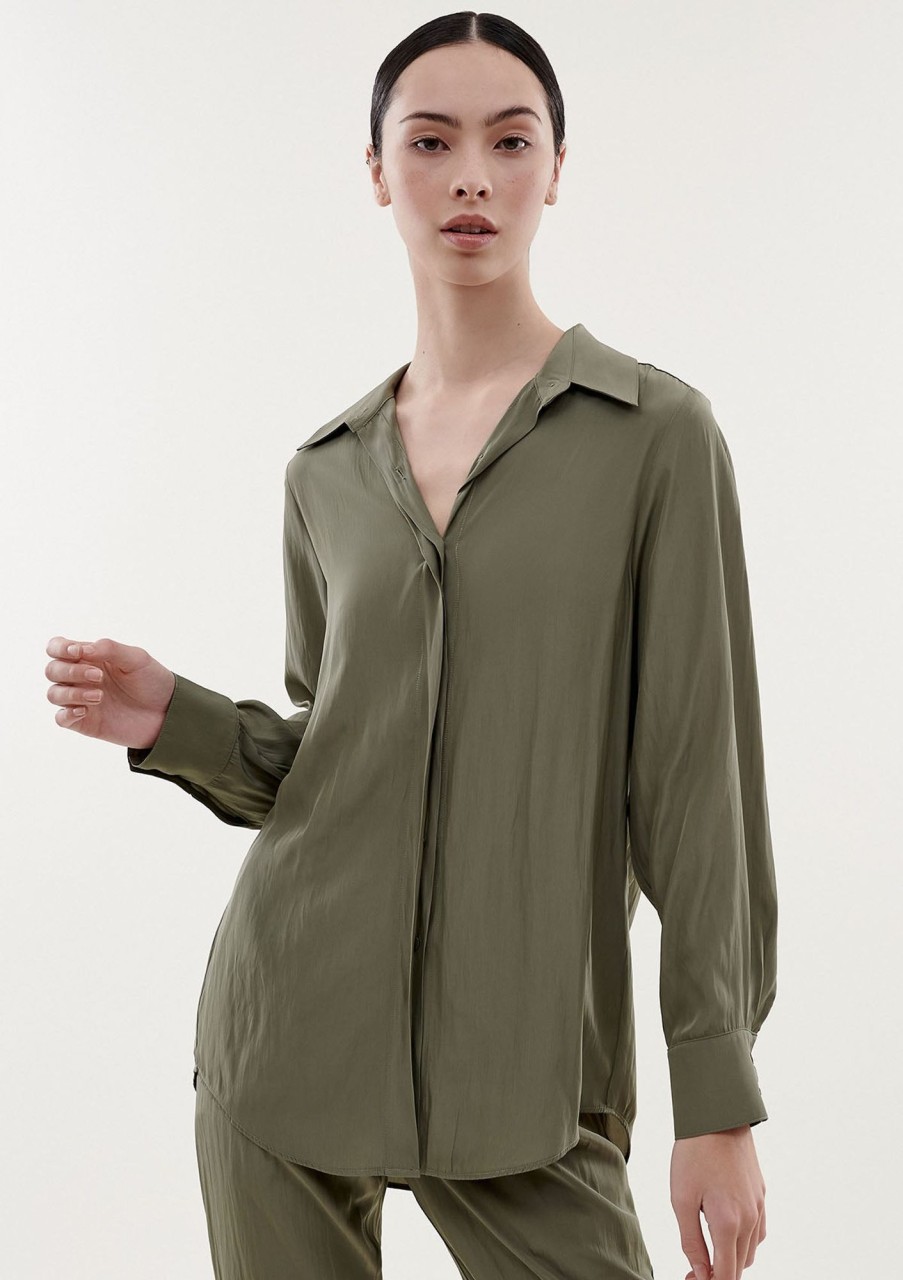 Clothing Layer'd | Layer'D Ny Shirt Sage Green