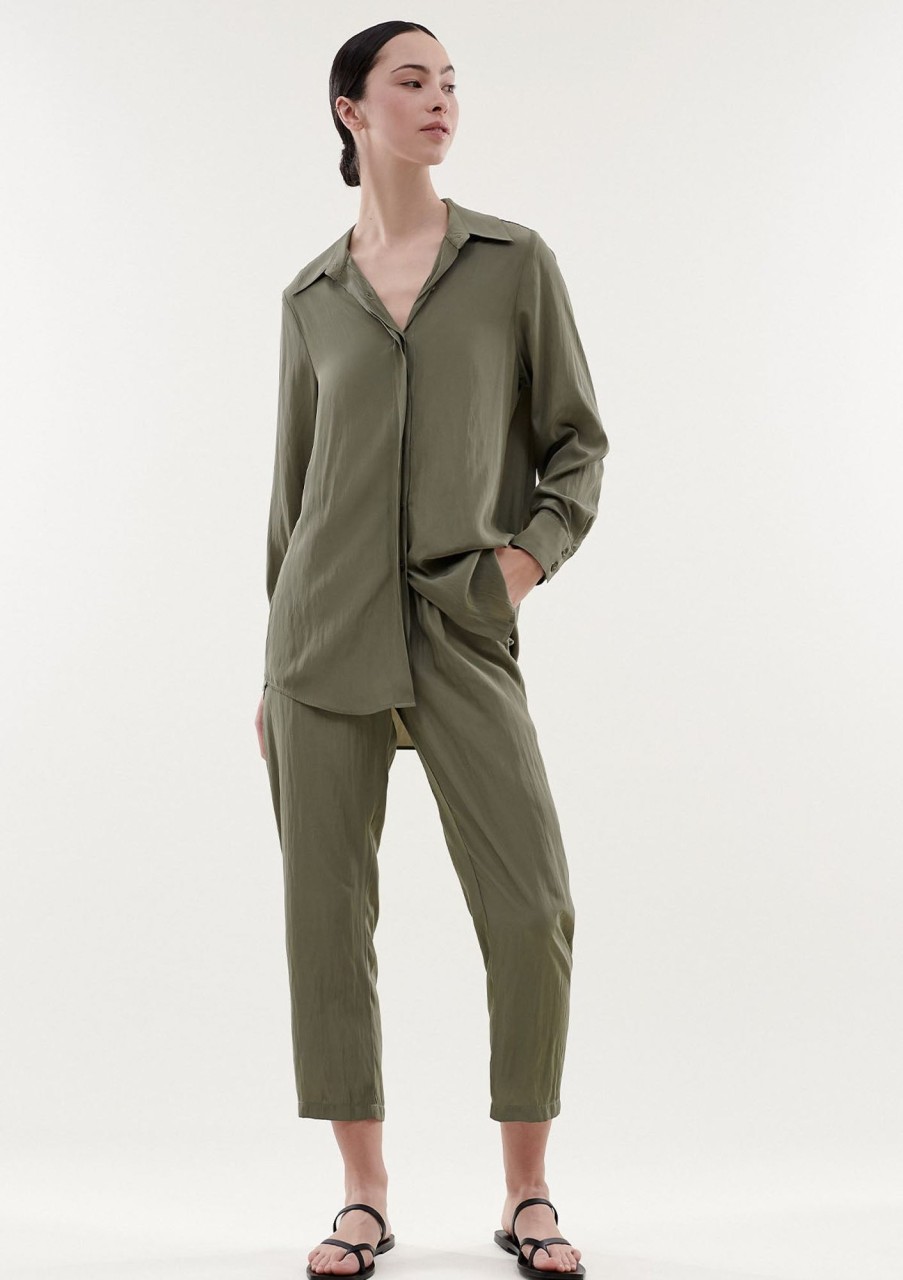 Clothing Layer'd | Layer'D Ny Shirt Sage Green