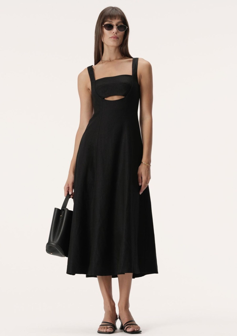 Clothing Elka Collective | Elka Collective Watson Dress Black