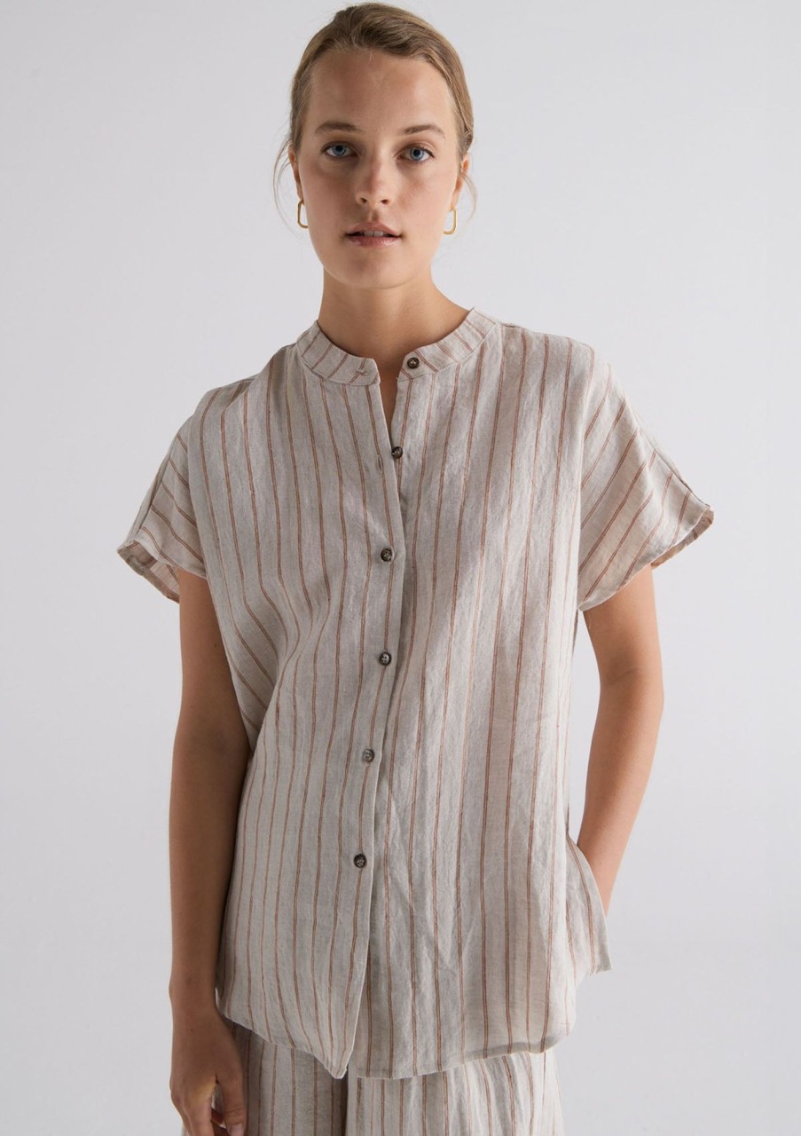 Clothing POL Clothing | Pol Clothing Filter Shirt Stripe