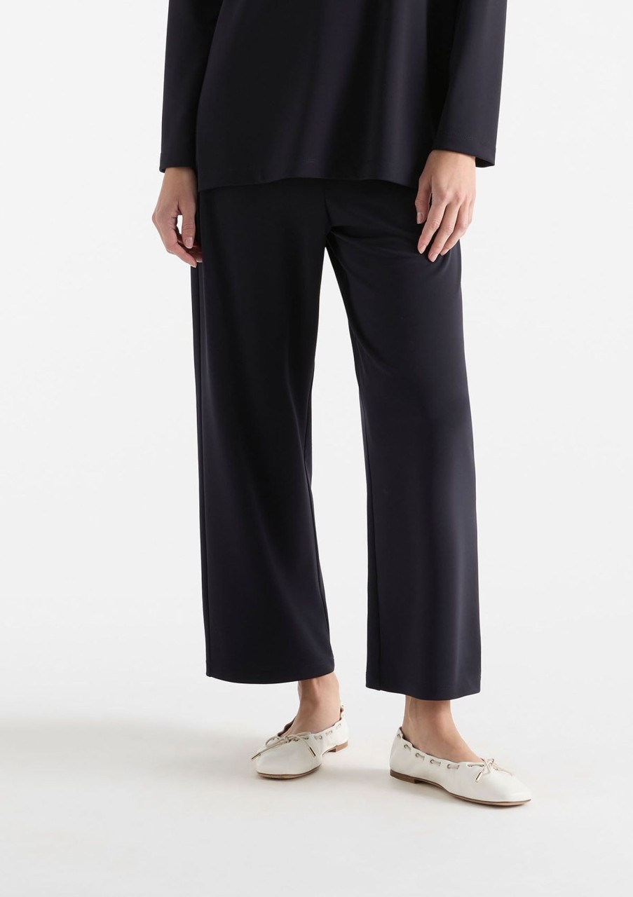 Clothing Mela Purdie | Mela Purdie Powder Knit 3/4 Pant Black