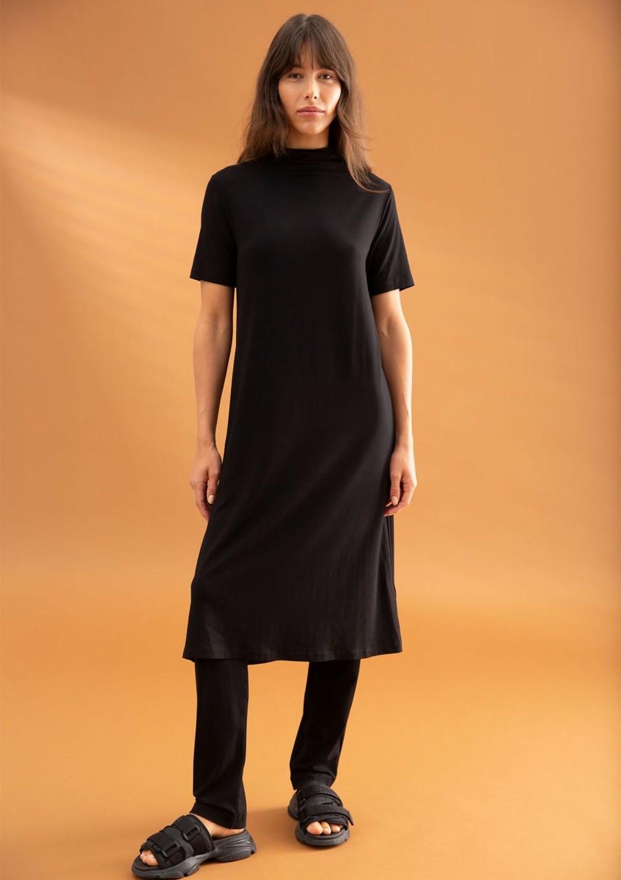 Clothing Mela Purdie | Mela Purdie Matte Jersey Snood Dress