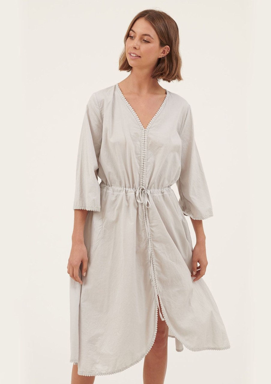 Clothing Primness | Primness Pooly Dress Powder Grey