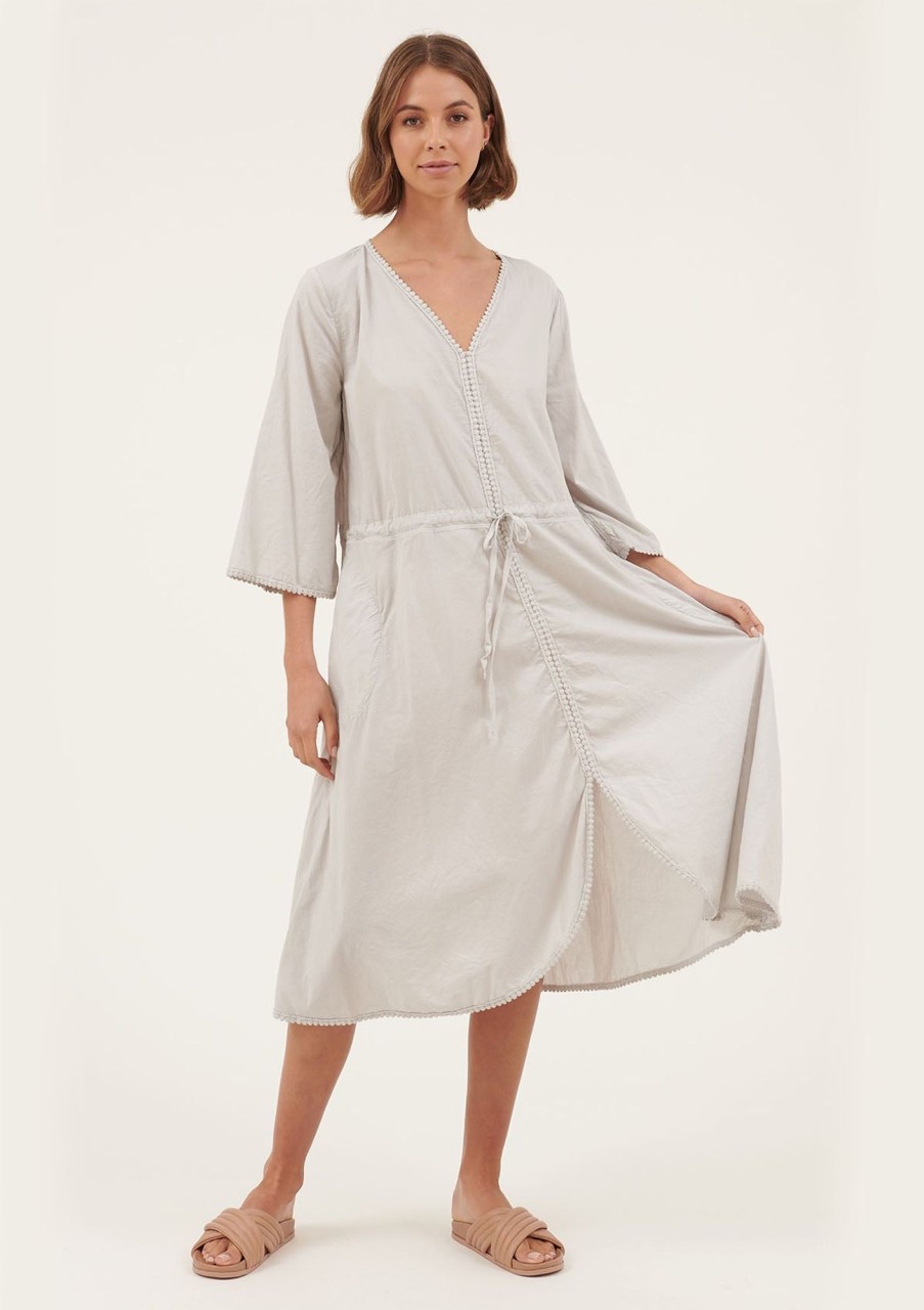 Clothing Primness | Primness Pooly Dress Powder Grey