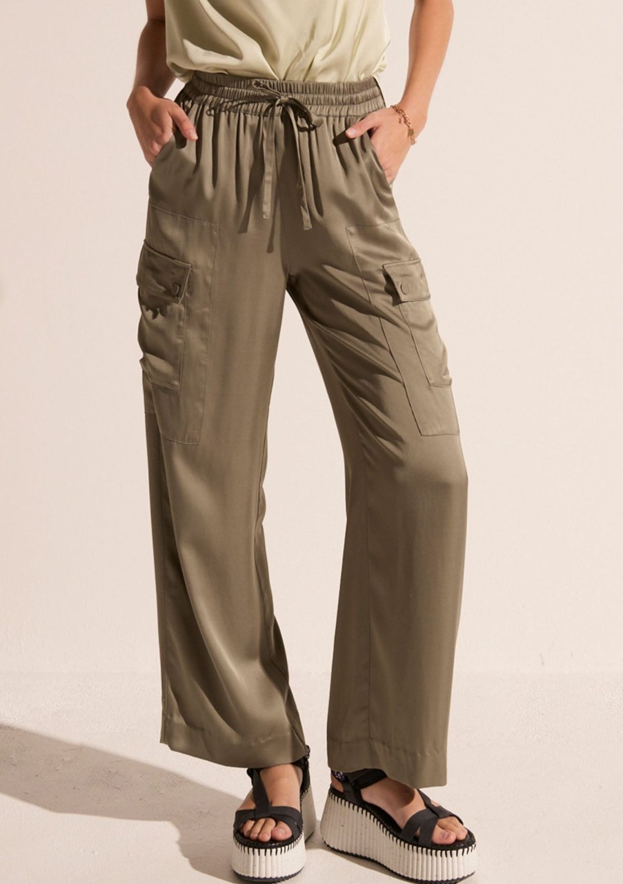 Clothing POL Clothing | Pol Clothing Clese Cargo Pant Khaki